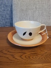 POOLE POTTERY  FRESCO by RACHEL BARKER CUP & SAUCER