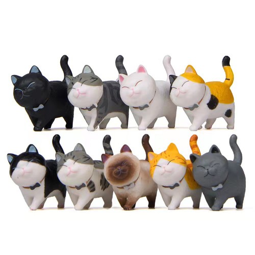 Cat figurine with bell anime - bell,