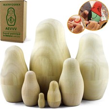 Unpainted Nesting Dolls - DIY
