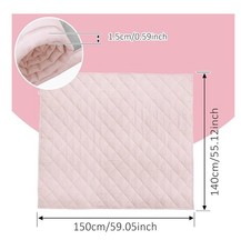 Cotton Pink Baby Play May Crawling Mat 140 X 150cm Blanket Non Slip  No Box