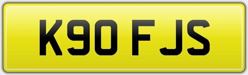 Initials van car reg - js,