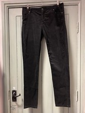 Ladies In Wear Black Velour Trousers 33” Waist. Length 32” Party, Casual 