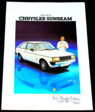 CHRYSLER SUNBEAM UK SALES