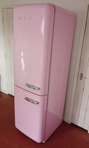 Smeg retro pink fridge - smeg,