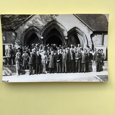 Chipping Norton Social History Group outside Church RP pc Frank Packer BA862