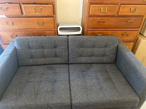 Ikea modern grey fabric - ikea,