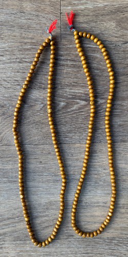 Two 6mm wooden mala - two, prayer