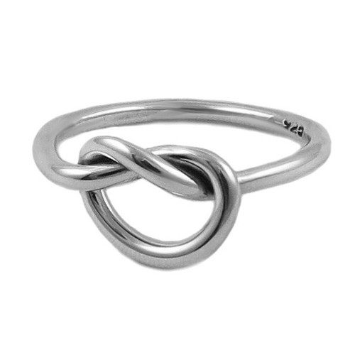 Sterling 925 silver knot ring - 925,