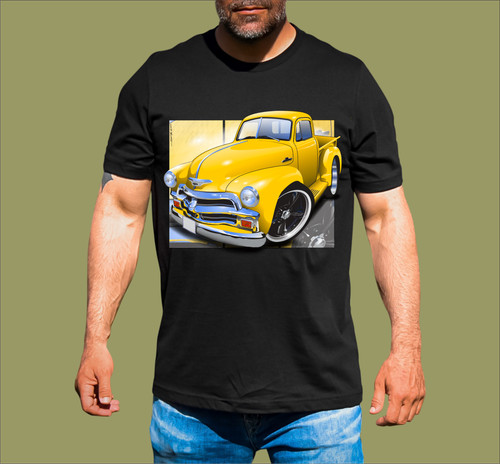 Cartooned chevrolet truck - chevrolet,