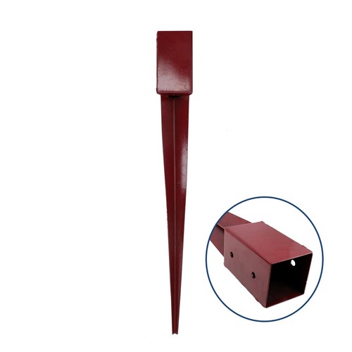 Fence post holder support with - post,
