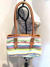 Rosetti Rainbow Coloured Striped Handbag