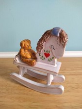 Rosemary Jones Studio Verwood Dorset - Handmade - Wooden Rocking Horse With Bear