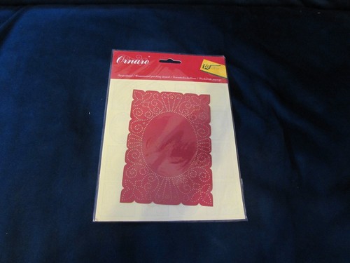 Ornamental rectangular stencil - rectangular,