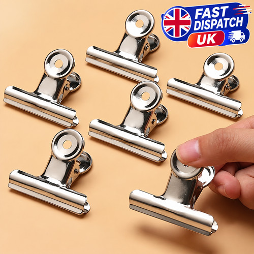 Silver bulldog clips 31mm 51mm - silver,
