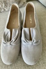 Hotter Donna Shoes Size 7.5 STD Duck Egg Blue Suede Heels Vintage Style