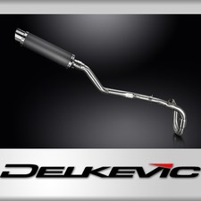 Suzuki DRZ400E 2000-2009 Delkevic Full Exhaust 350mm Round Carbon Silencer Can