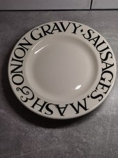 Emma Bridgewater Dinner Plate 10.5" Toast & Marmalade Sausage Mash Onion Gravy 1