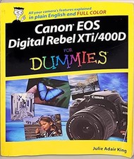 Canon EOS Digital Rebel XTi/400D For Dummies by King, Julie Adair Paperback The