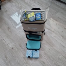 New Ninja FrostVault Go 17 litre 24-Can Backpack Soft Cooler Birch beige colour 