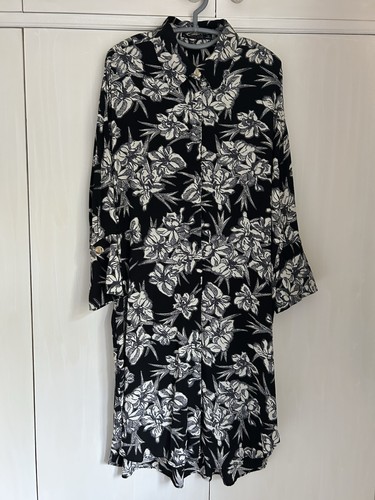 Zara basics shirt dress - dress, floral