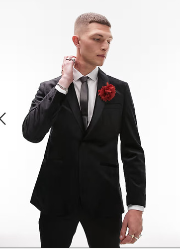 Topman velvet black - topman,