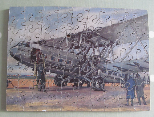 Vintage wooden jigsaw - vintage, puzzle
