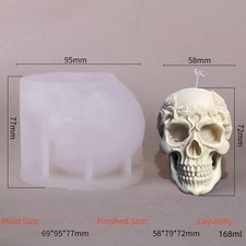 Rose Skull Candle Molds