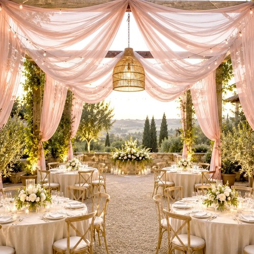 Feet ceiling drape - 10,