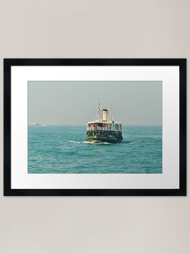 Hong kong ferry framed art - kong, ferry.