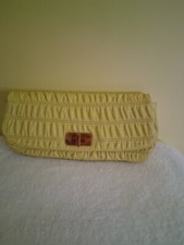 Prada Gaufre Leather Clutch