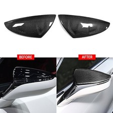 For Lexus ES LS UX RC 19-22 Real Carbon Fiber Mirror Cover Cap Replacement 