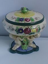 MARUHON WARE, CUPID DISH, VERY UNUSUAL SHAPE, 1920's Beautiful. Very Rare, Mint.