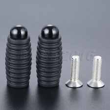 1Pair Universal 6mm CNC Motorcycle Foot Pegs for Footrest Gear Shift Lever Black