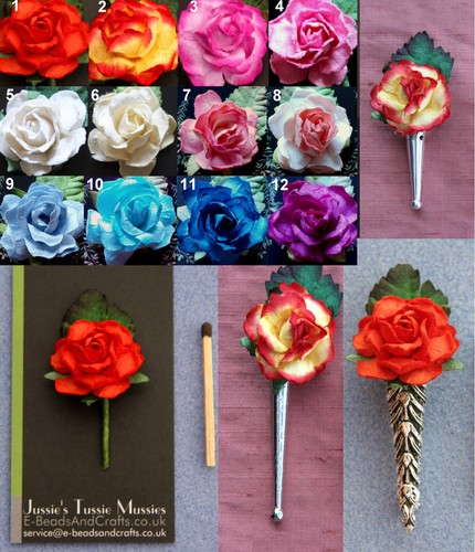 Single large rose tussie - 1,