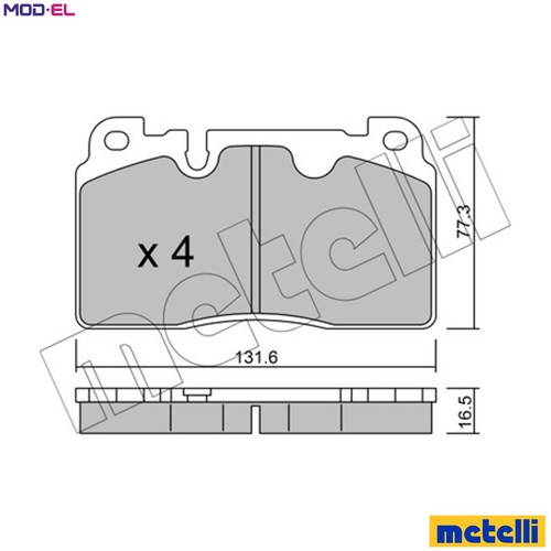 Brake pad set - brake,