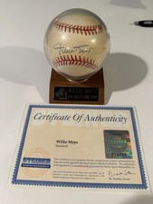 Willie Mays Signed Baseball