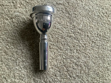 Vincent Bach 5GL Large Bore Trombone Mouthpiece In Silverplate