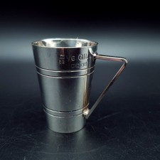 Bonzer 1/6 Gill Measure With Handle 1052/68 Silver Plated EPNS Vintage Home Bar