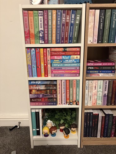 White ikea billy bookshelves - 2,