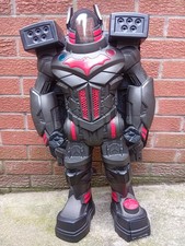 Imaginext DC Super Friends Batbot Xtreme. red and black, missing pieces