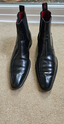 Jeffrey west black leather - black,