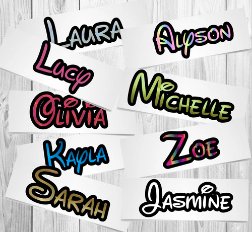 Personalised vinyl name disney - vinyl,