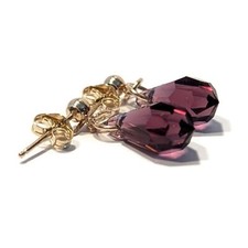 9ct Gold Amethyst Stud