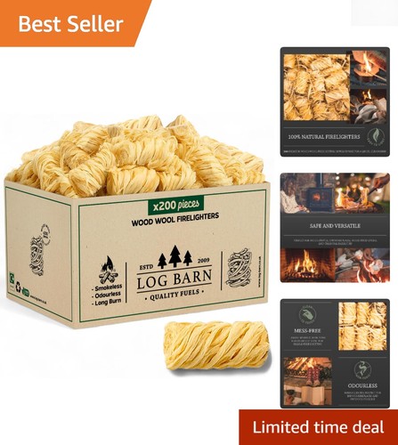 Log barn natural firelighters - log,