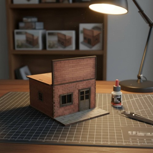 Scale western town model - 1/72,
