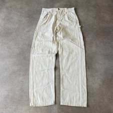 Sting Ray Painter Trousers Mens 28" Relaxed Fit Workwear Carpenter Pants, White