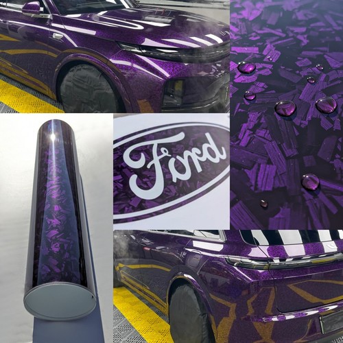 Forged carbon fibre purple - fibre,