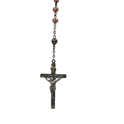 Antique sterling silver rosary - sterling,
