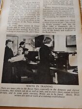 Kvc77 Ephemera 1940 Picture Royal Navy Wrens In Training 