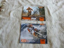 KTM MOTOCROSS AND ENDURO MOTORCYCLE BROCHURES 2016 EXCELLENT 
